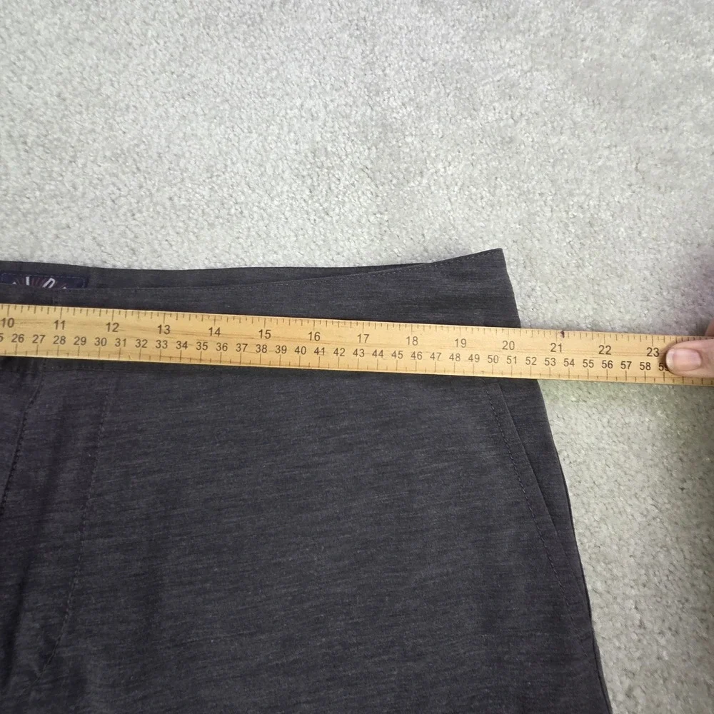 Faherty All Day Shorts Mens 38 Gray Flat Front Stretch Lightweight‎